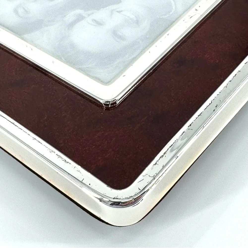 Waterford Wentworth Fine Silver Plate Mahogany Picture Fame